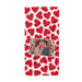 Valentines Day Heart Photo Personalised Beach Towel