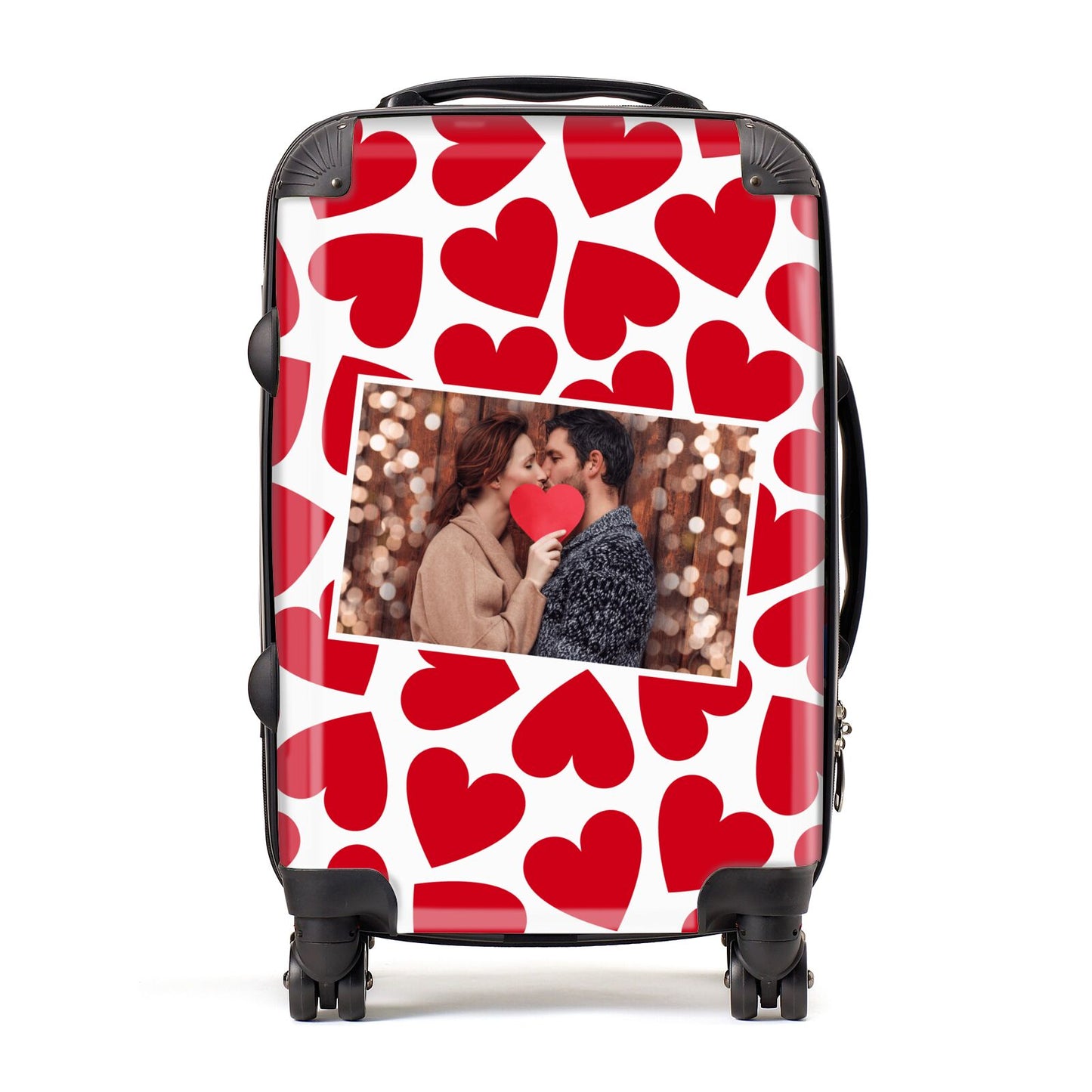 Valentines Day Heart Photo Personalised Suitcase
