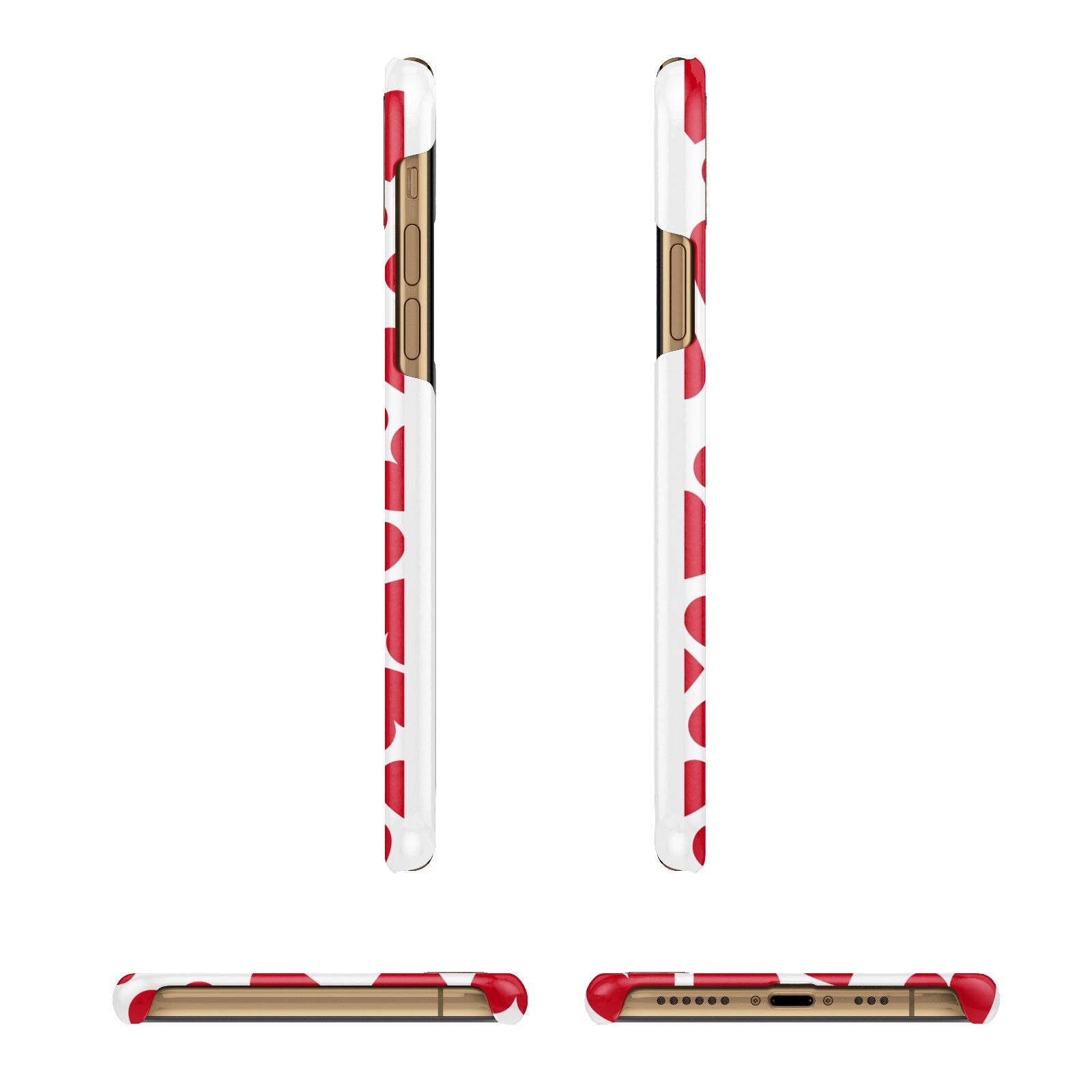 Valentines Day Heart Photo Personalised iPhone 11 3D Snap Case Angle Images