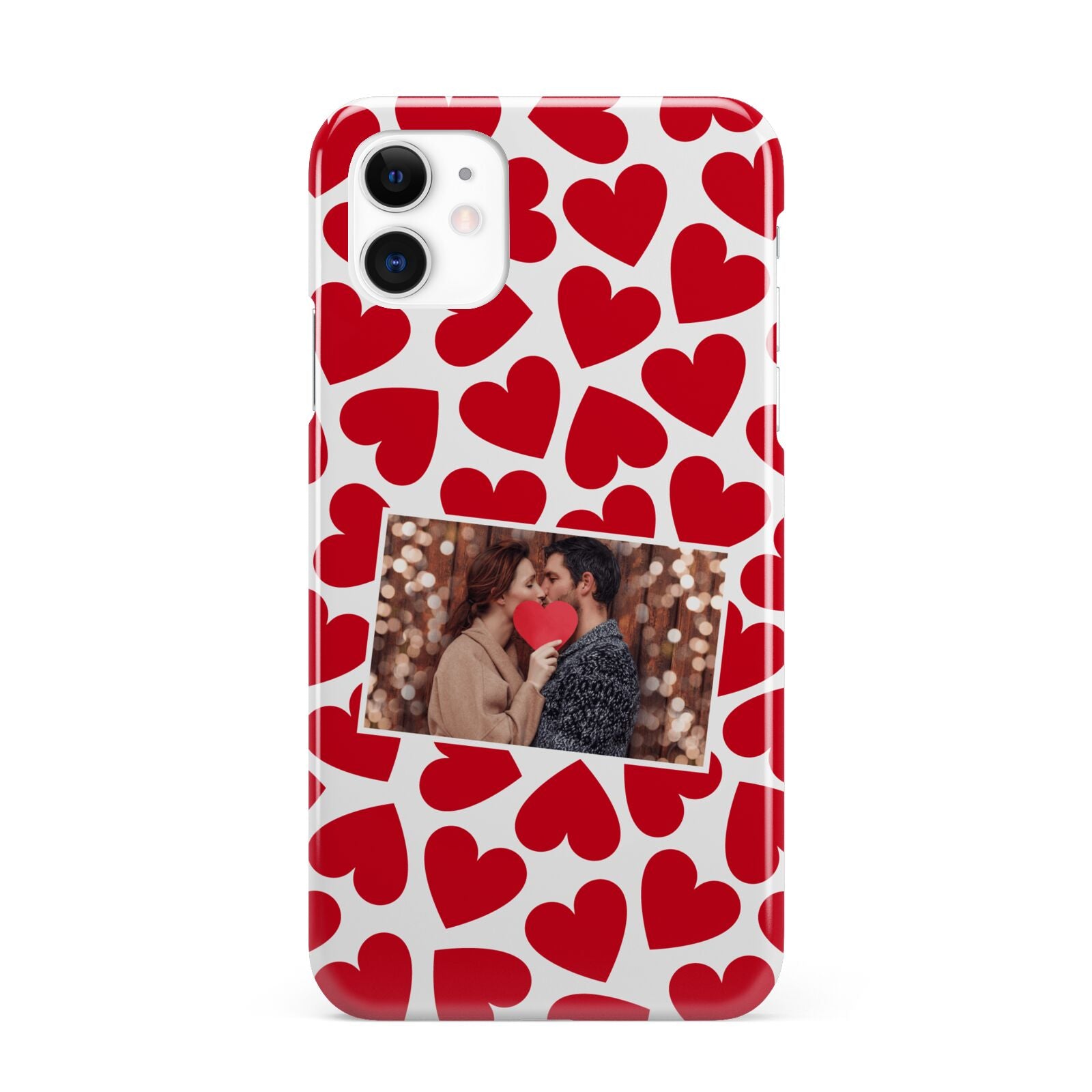 Valentines Day Heart Photo Personalised iPhone 11 3D Snap Case