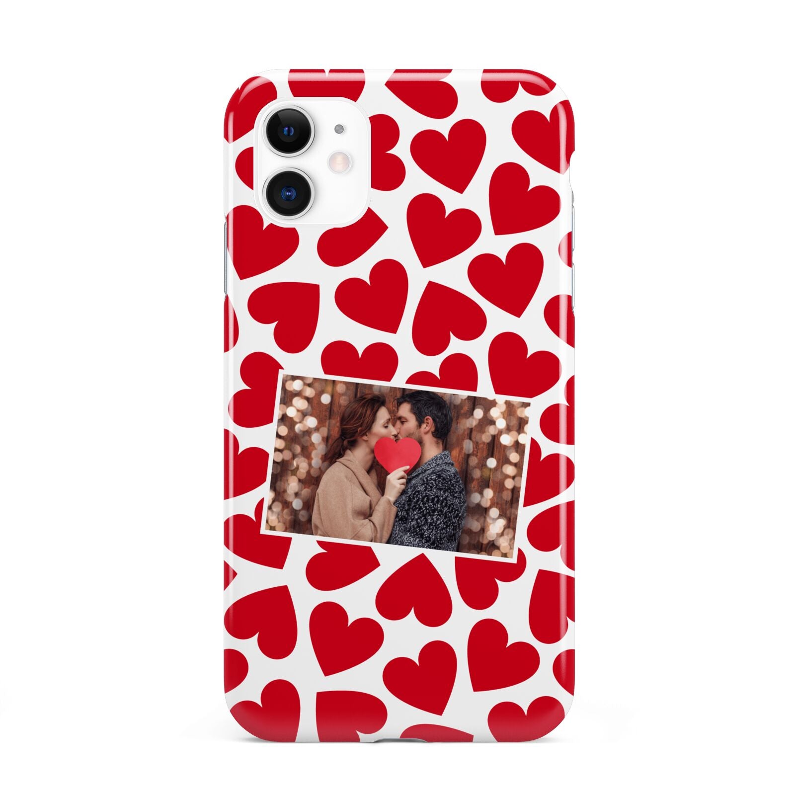 Valentines Day Heart Photo Personalised iPhone 11 3D Tough Case