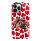 Valentines Day Heart Photo Personalised iPhone 13 Pro Full Wrap 3D Tough Case