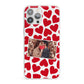 Valentines Day Heart Photo Personalised iPhone 13 Pro Max Clear Bumper Case