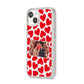 Valentines Day Heart Photo Personalised iPhone 14 Clear Tough Case Starlight Angled Image