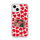 Valentines Day Heart Photo Personalised iPhone 14 Clear Tough Case Starlight