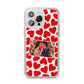 Valentines Day Heart Photo Personalised iPhone 14 Pro Max Glitter Tough Case Silver