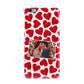 Valentines Day Heart Photo Personalised iPhone 6 Plus 3D Snap Case on Gold Phone