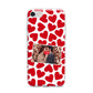 Valentines Day Heart Photo Personalised iPhone 7 Bumper Case on Silver iPhone