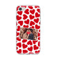 Valentines Day Heart Photo Personalised iPhone 8 Bumper Case on Silver iPhone