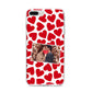 Valentines Day Heart Photo Personalised iPhone 8 Plus Bumper Case on Silver iPhone