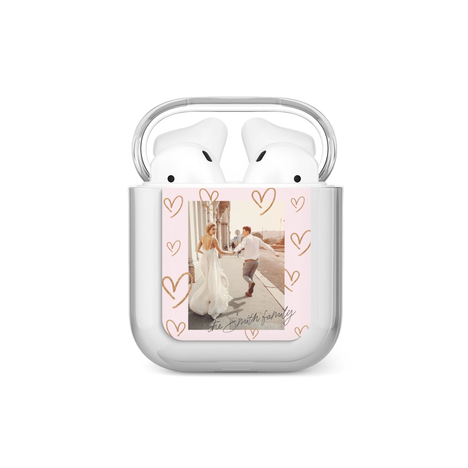 Valentines Day Newly Wed Photo Personalised AirPods Case