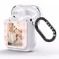 Valentines Day Newly Wed Photo Personalised AirPods Clear Case Side Image