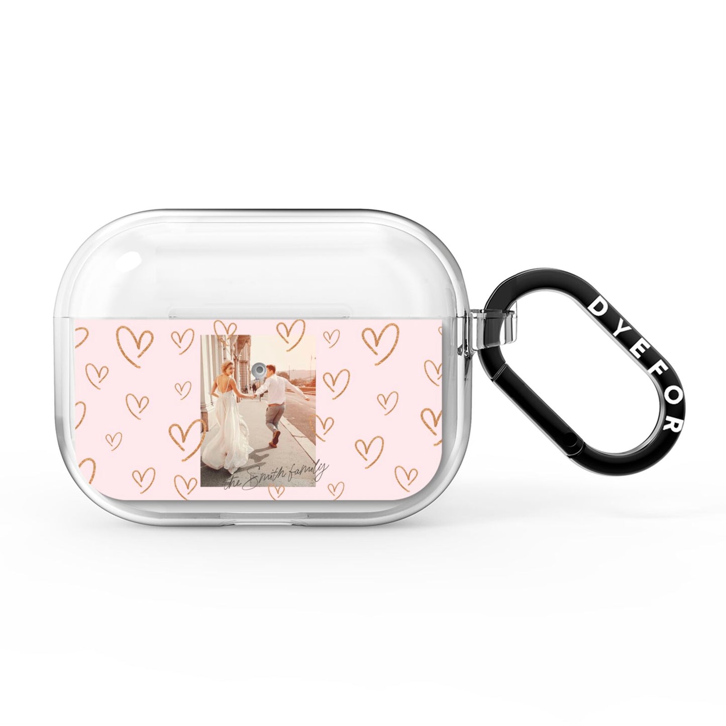 Valentines Day Newly Wed Photo Personalised AirPods Pro Clear Case