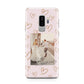 Valentines Day Newly Wed Photo Personalised Samsung Galaxy S9 Plus Case on Silver phone