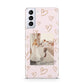 Valentines Day Newly Wed Photo Personalised Samsung S21 Plus Case