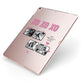 Valentines Day Photo Collage Apple iPad Case on Rose Gold iPad Side View