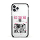 Valentines Day Photo Collage Apple iPhone 11 Pro in Silver with Black Impact Case
