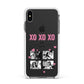 Valentines Day Photo Collage Apple iPhone Xs Max Impact Case White Edge on Black Phone