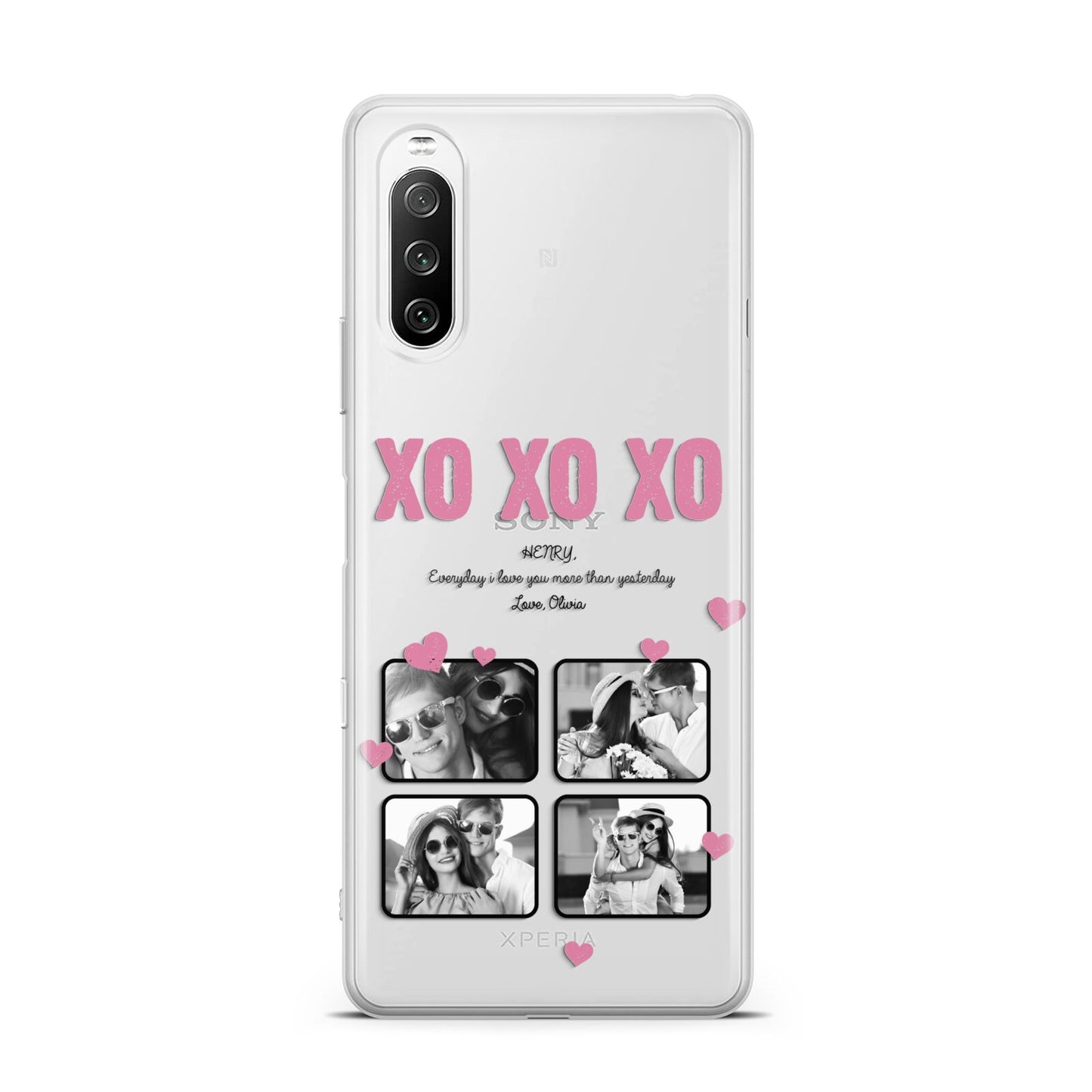 Valentines Day Photo Collage Sony Xperia 10 III Case