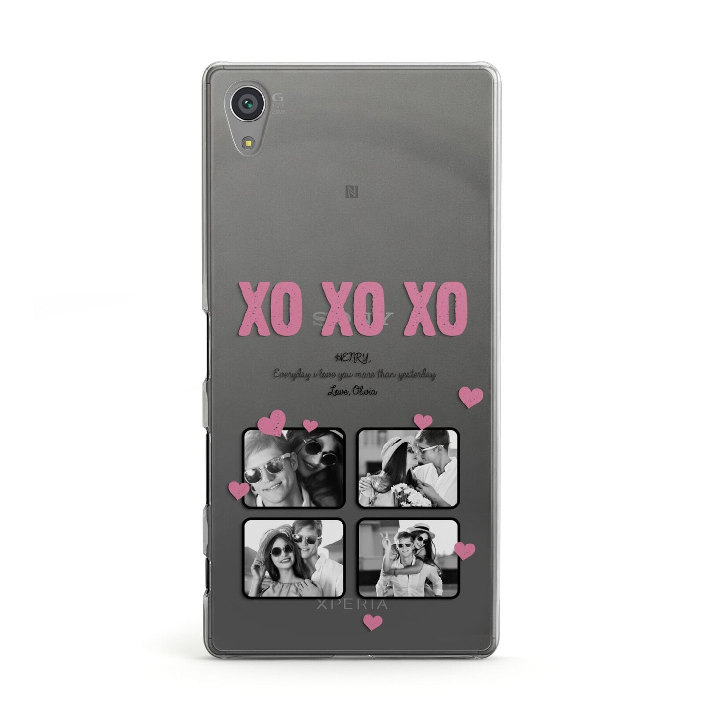 Valentines Day Photo Collage Sony Xperia Case