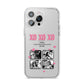 Valentines Day Photo Collage iPhone 14 Pro Max Clear Tough Case Silver