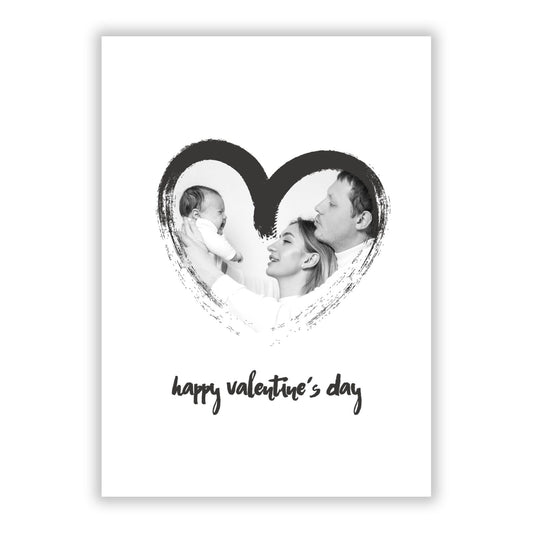 Valentines Day Photo Personalised A5 Flat Greetings Card
