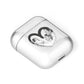 Valentines Day Photo Personalised AirPods Case Laid Flat