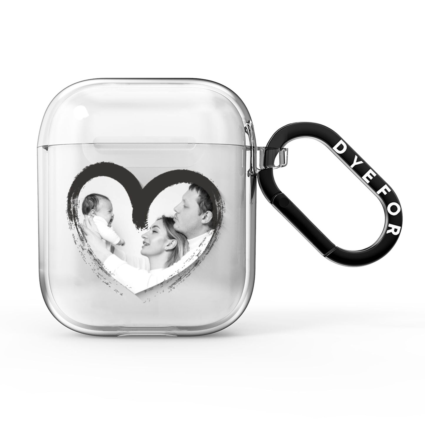 Valentines Day Photo Personalised AirPods Clear Case