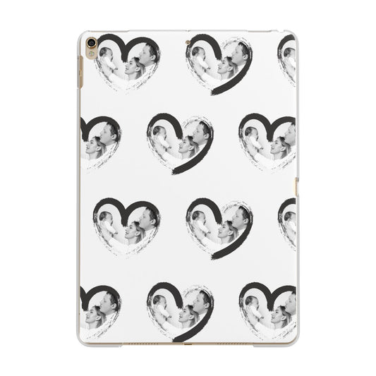 Valentines Day Photo Personalised Apple iPad Gold Case