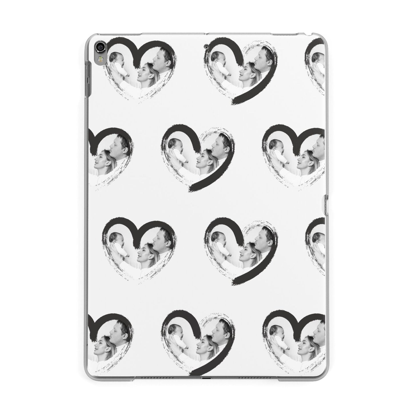 Valentines Day Photo Personalised Apple iPad Grey Case