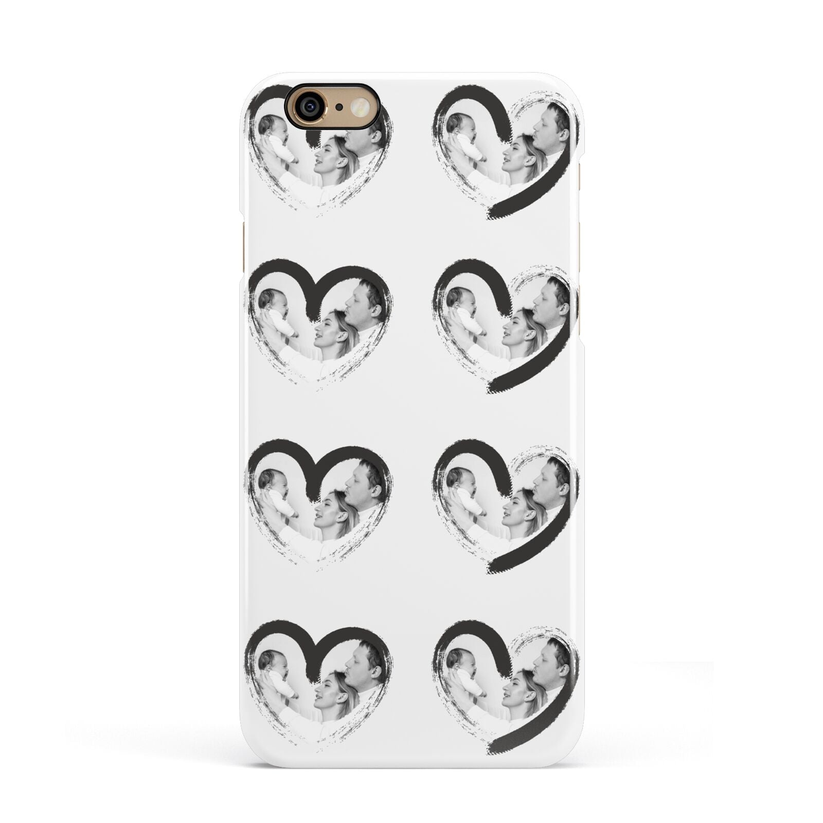 Valentines Day Photo Personalised Apple iPhone 6 3D Snap Case