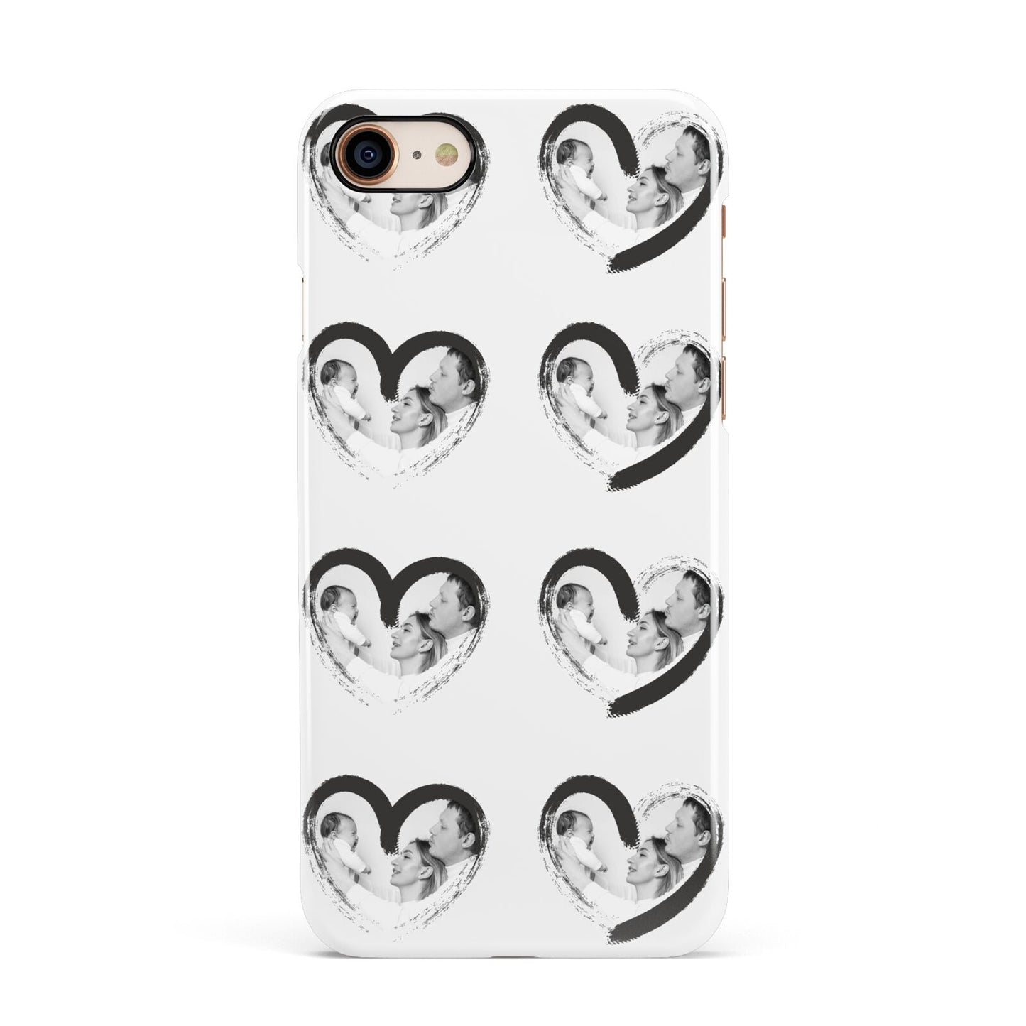 Valentines Day Photo Personalised Apple iPhone 7 8 3D Snap Case