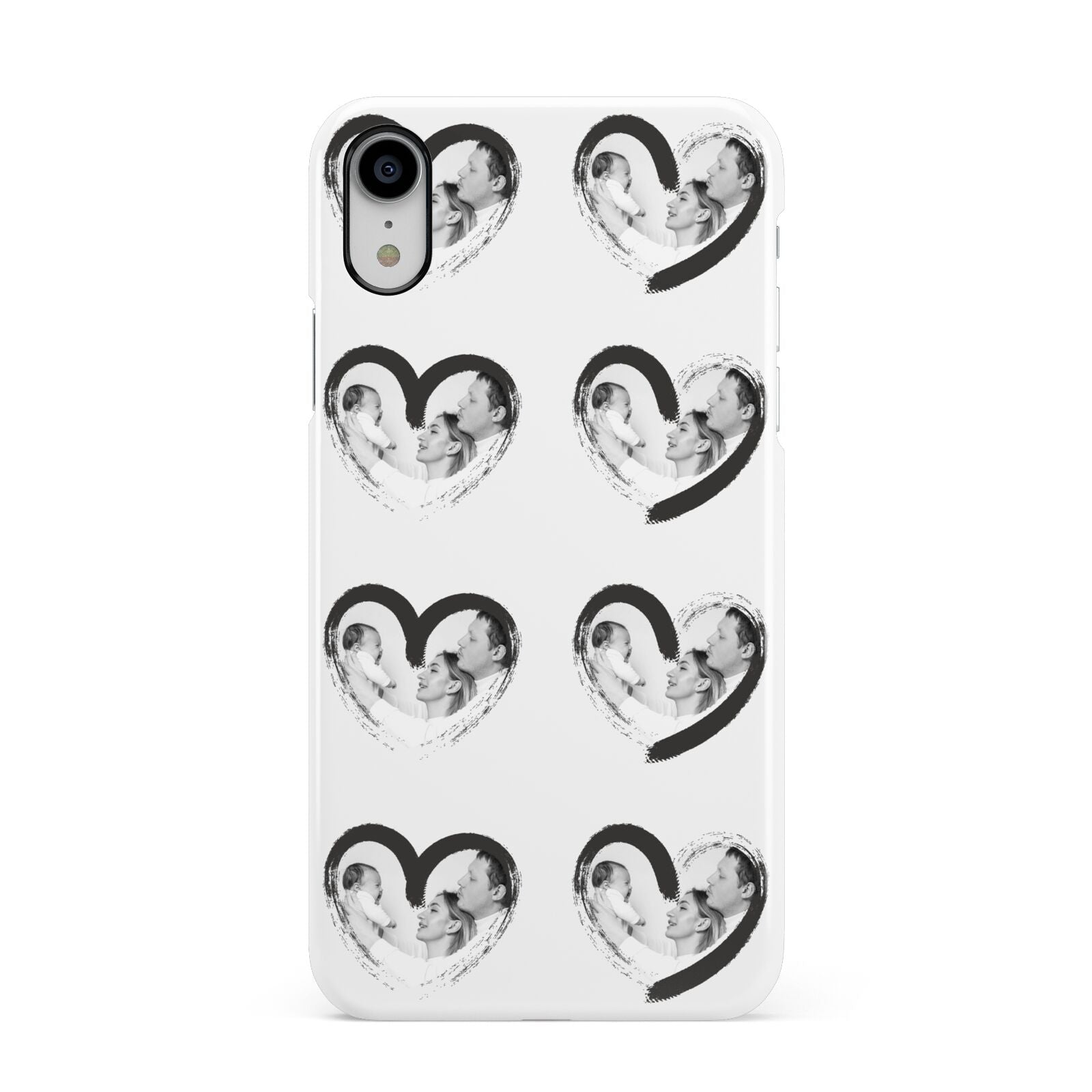 Valentines Day Photo Personalised Apple iPhone XR White 3D Snap Case