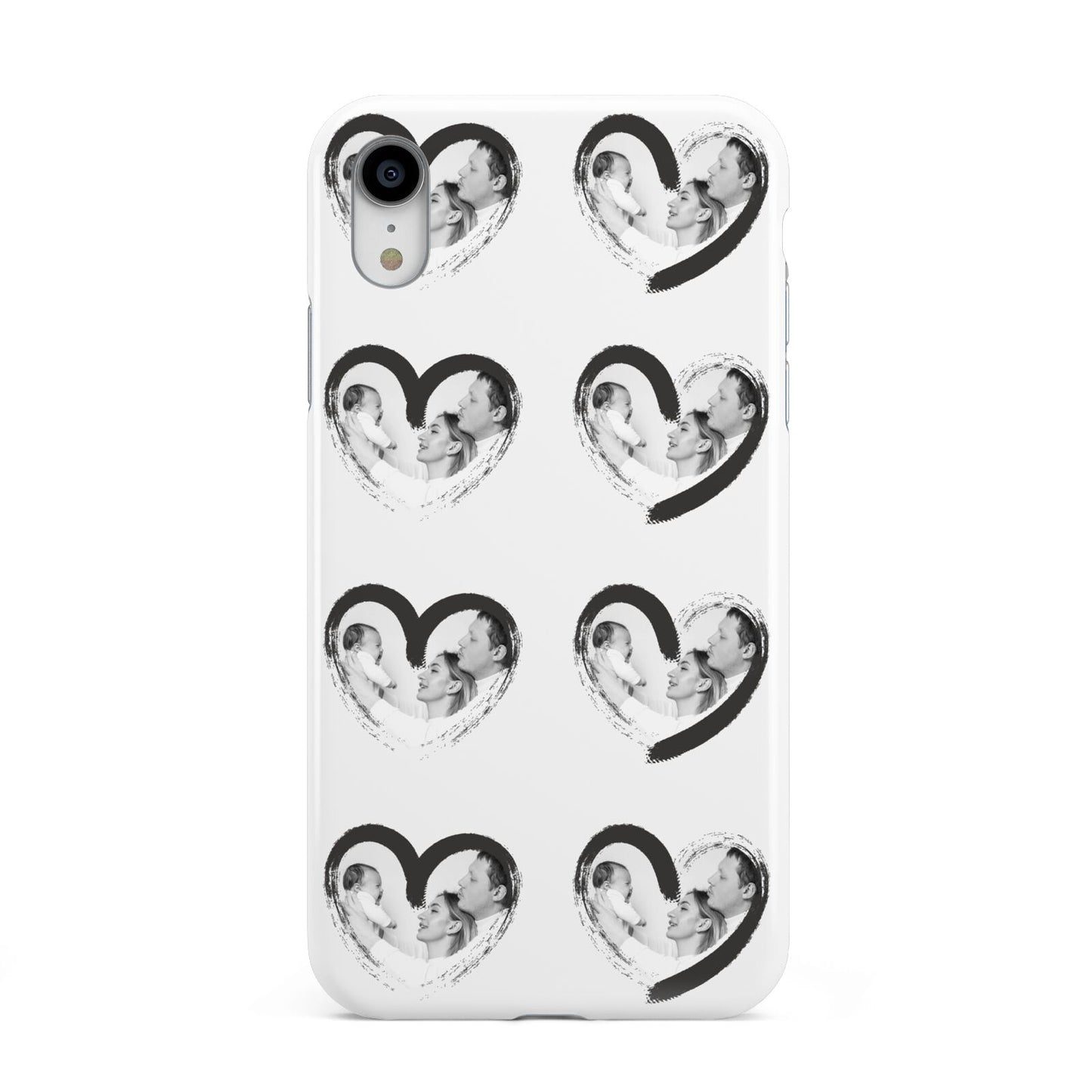 Valentines Day Photo Personalised Apple iPhone XR White 3D Tough Case