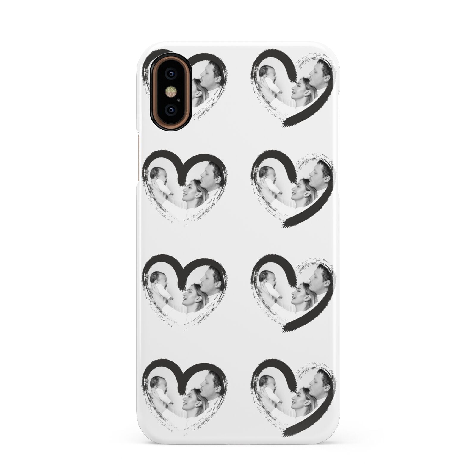 Valentines Day Photo Personalised Apple iPhone XS 3D Snap Case