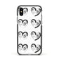Valentines Day Photo Personalised Apple iPhone Xs Impact Case Black Edge on Silver Phone