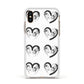 Valentines Day Photo Personalised Apple iPhone Xs Impact Case White Edge on Gold Phone