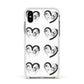 Valentines Day Photo Personalised Apple iPhone Xs Impact Case White Edge on Silver Phone