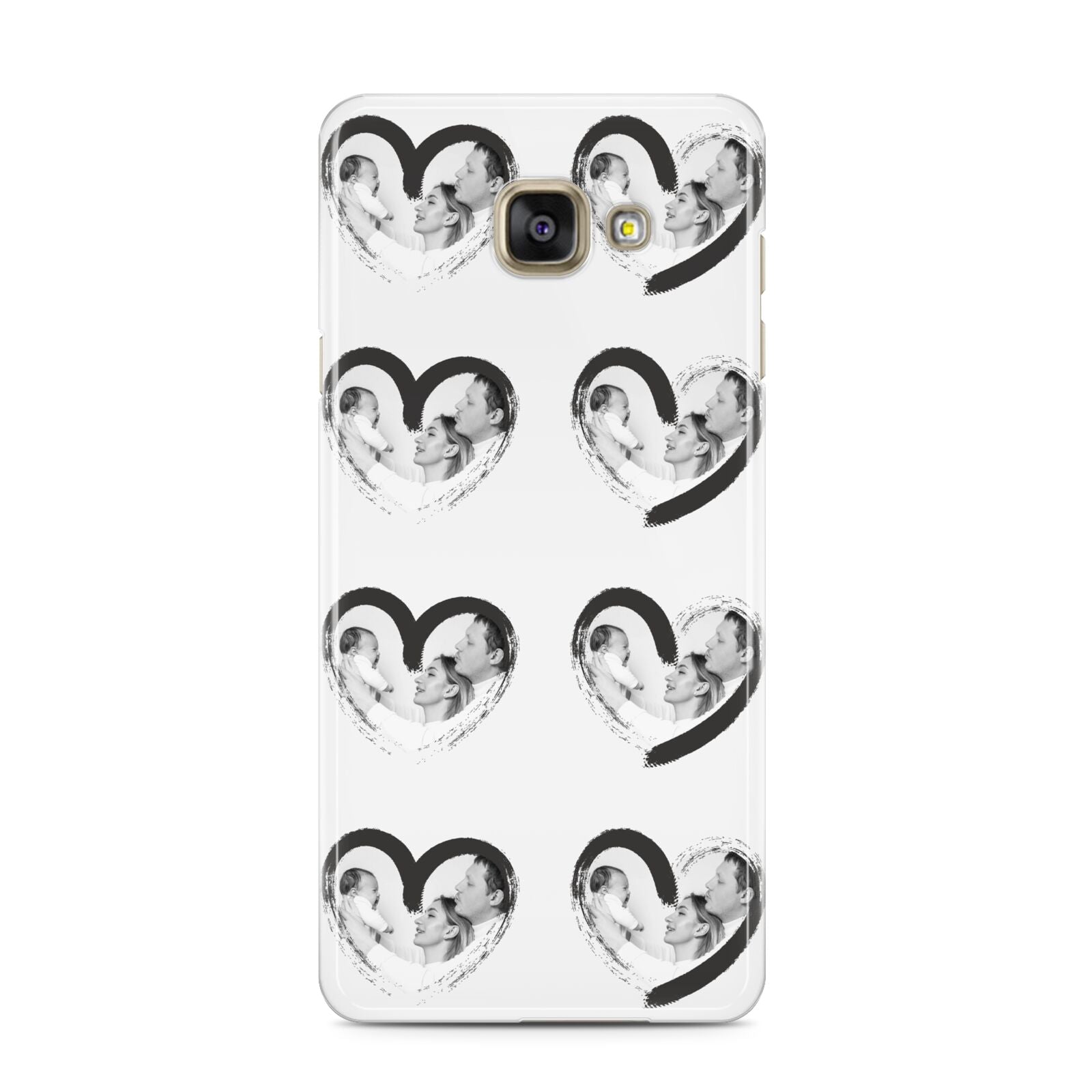 Valentines Day Photo Personalised Samsung Galaxy A3 2016 Case on gold phone