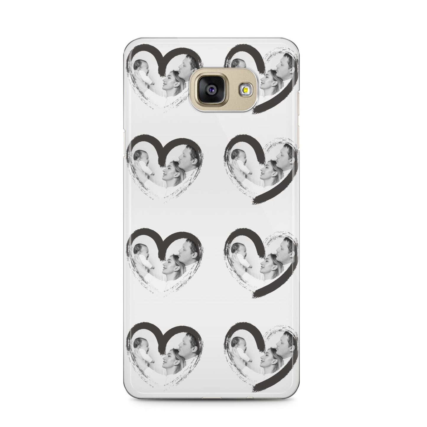 Valentines Day Photo Personalised Samsung Galaxy A5 2016 Case on gold phone