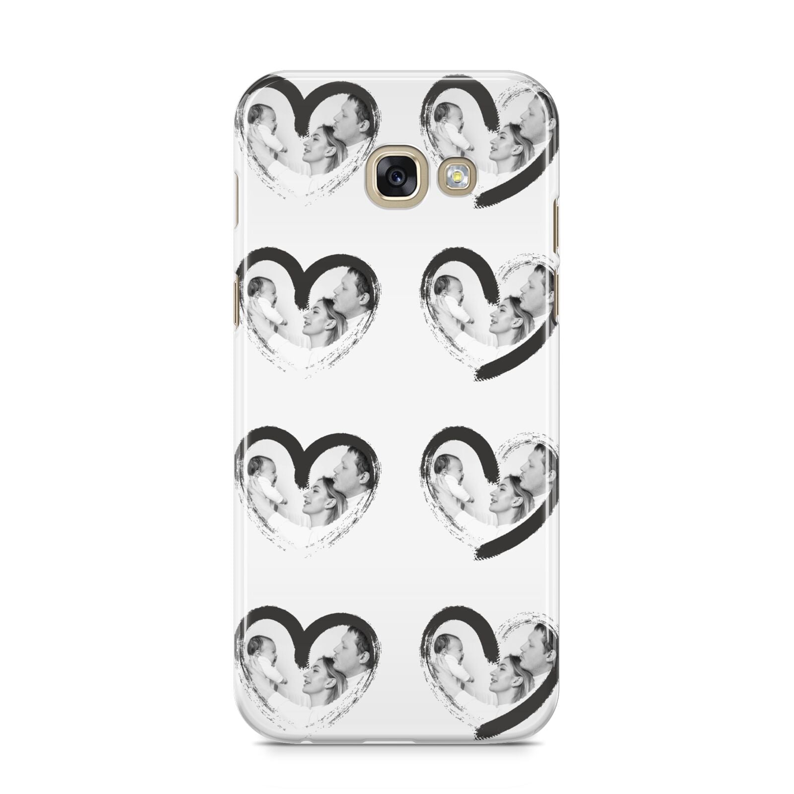 Valentines Day Photo Personalised Samsung Galaxy A5 2017 Case on gold phone