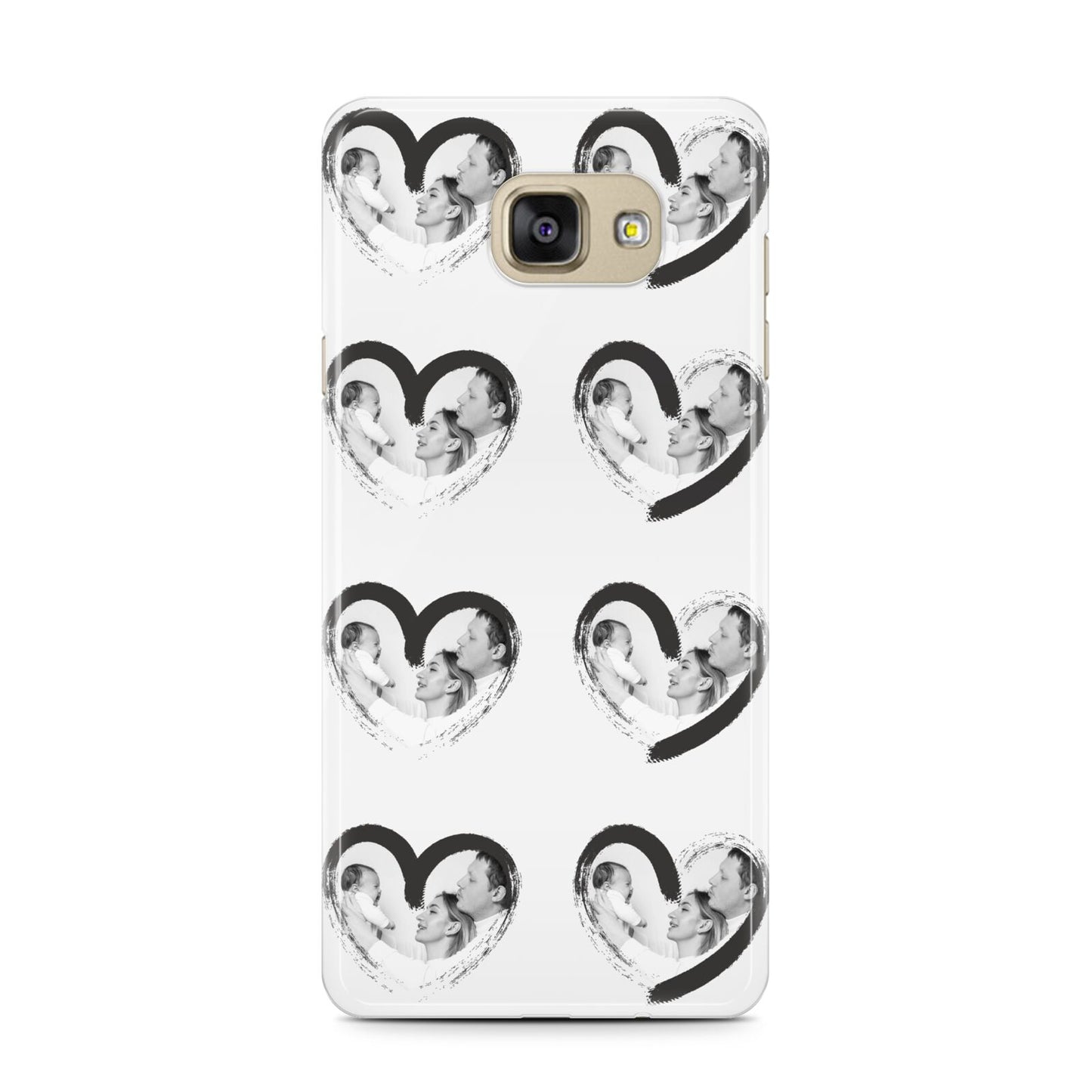 Valentines Day Photo Personalised Samsung Galaxy A7 2016 Case on gold phone