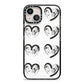 Valentines Day Photo Personalised iPhone 13 Black Impact Case on Silver phone