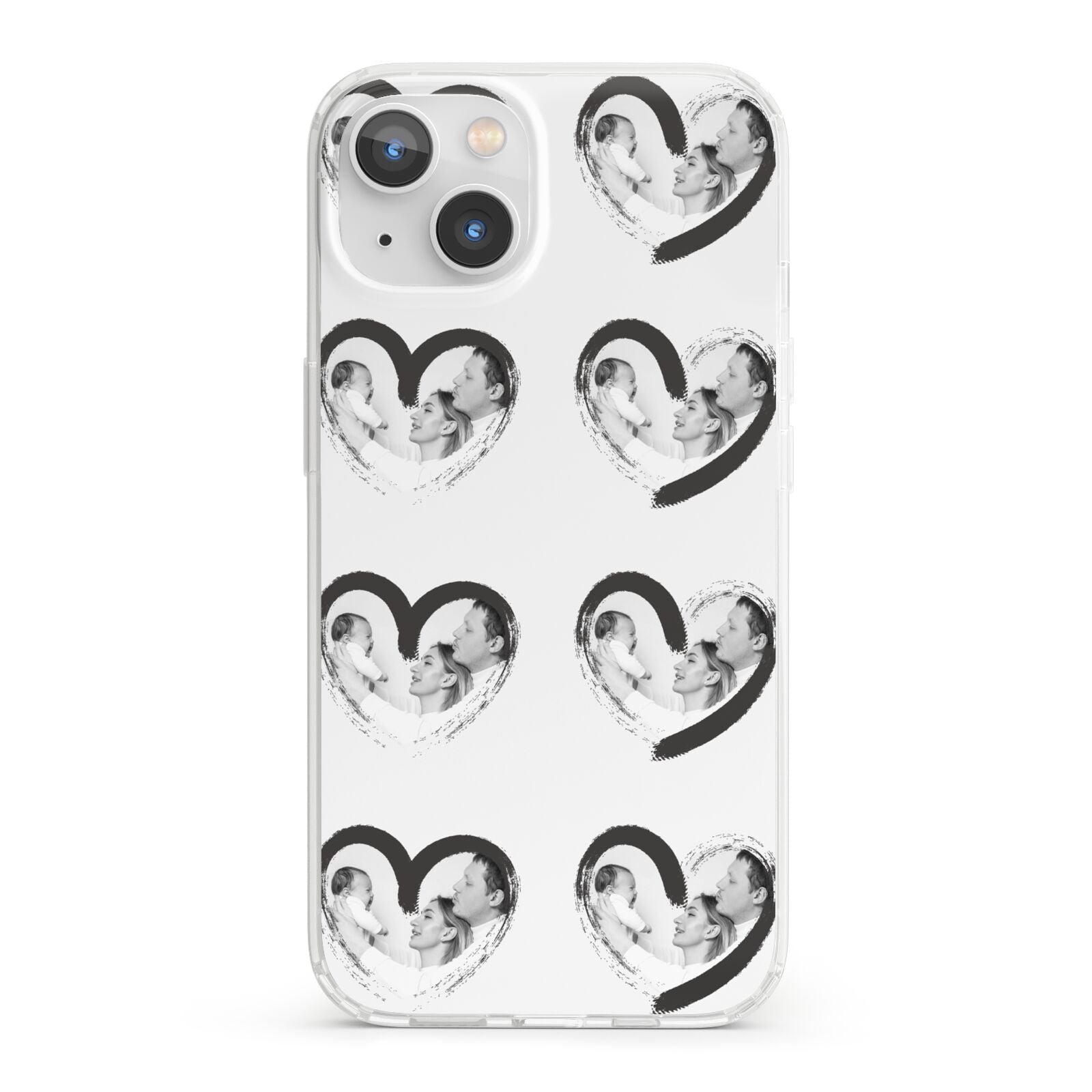 Valentines Day Photo Personalised iPhone 13 Clear Bumper Case