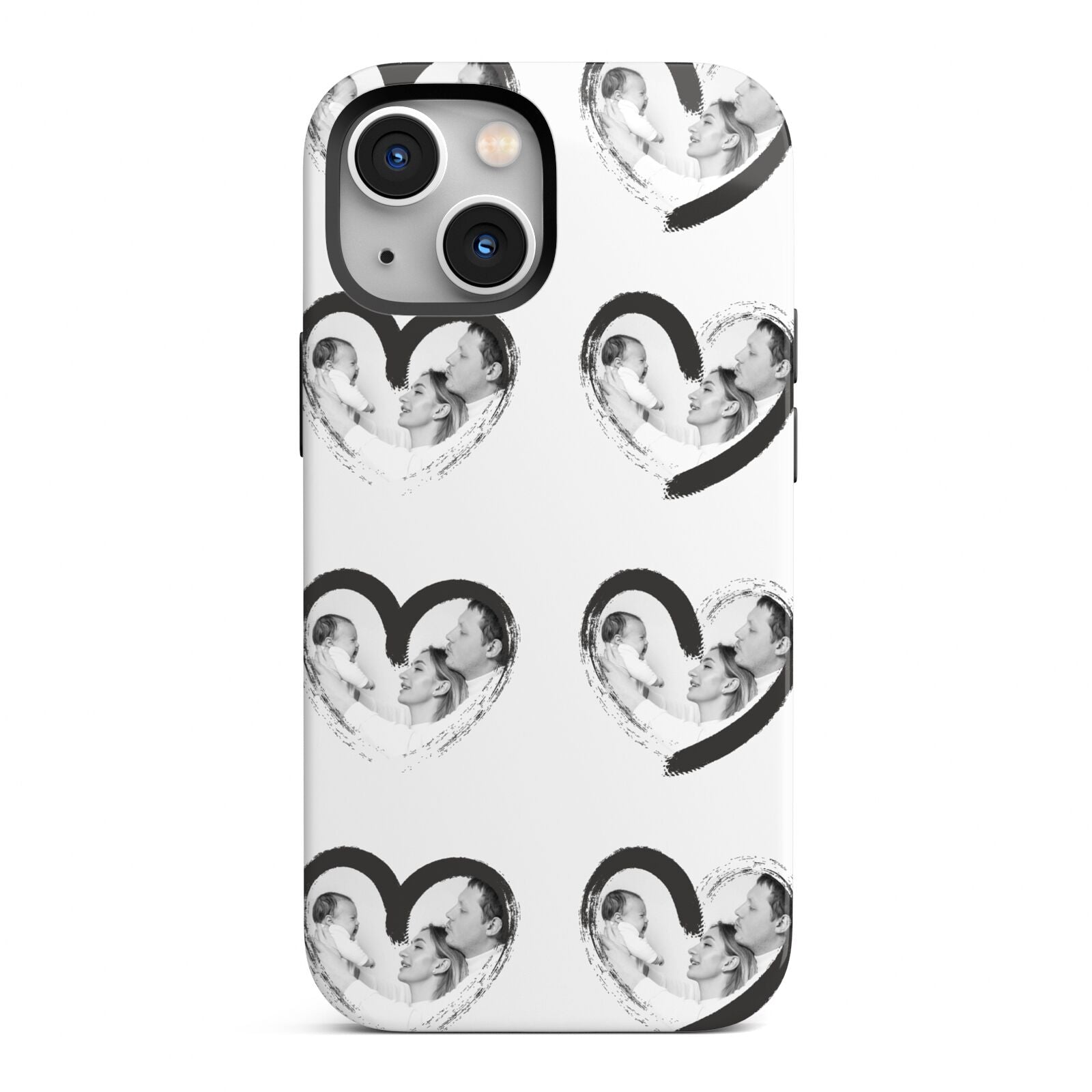 Valentines Day Photo Personalised iPhone 13 Mini Full Wrap 3D Tough Case