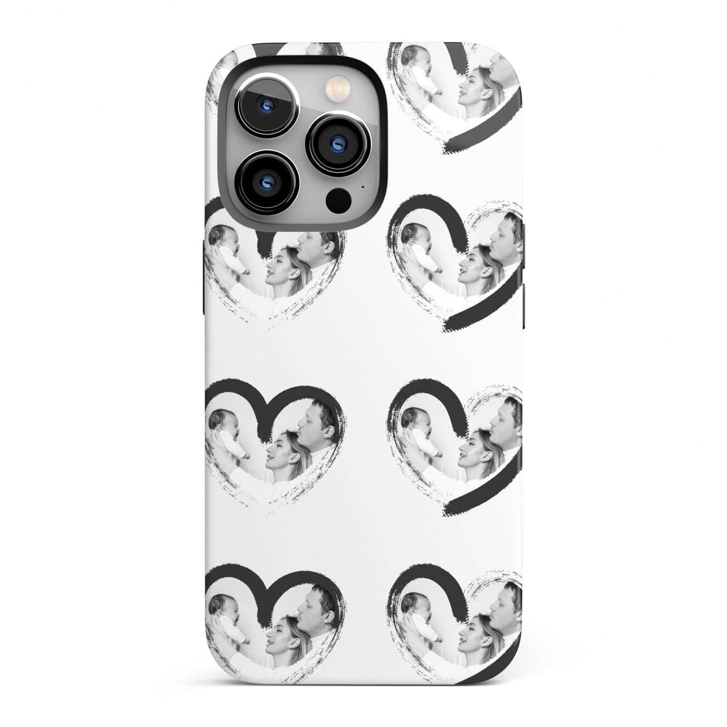 Valentines Day Photo Personalised iPhone 13 Pro Full Wrap 3D Tough Case
