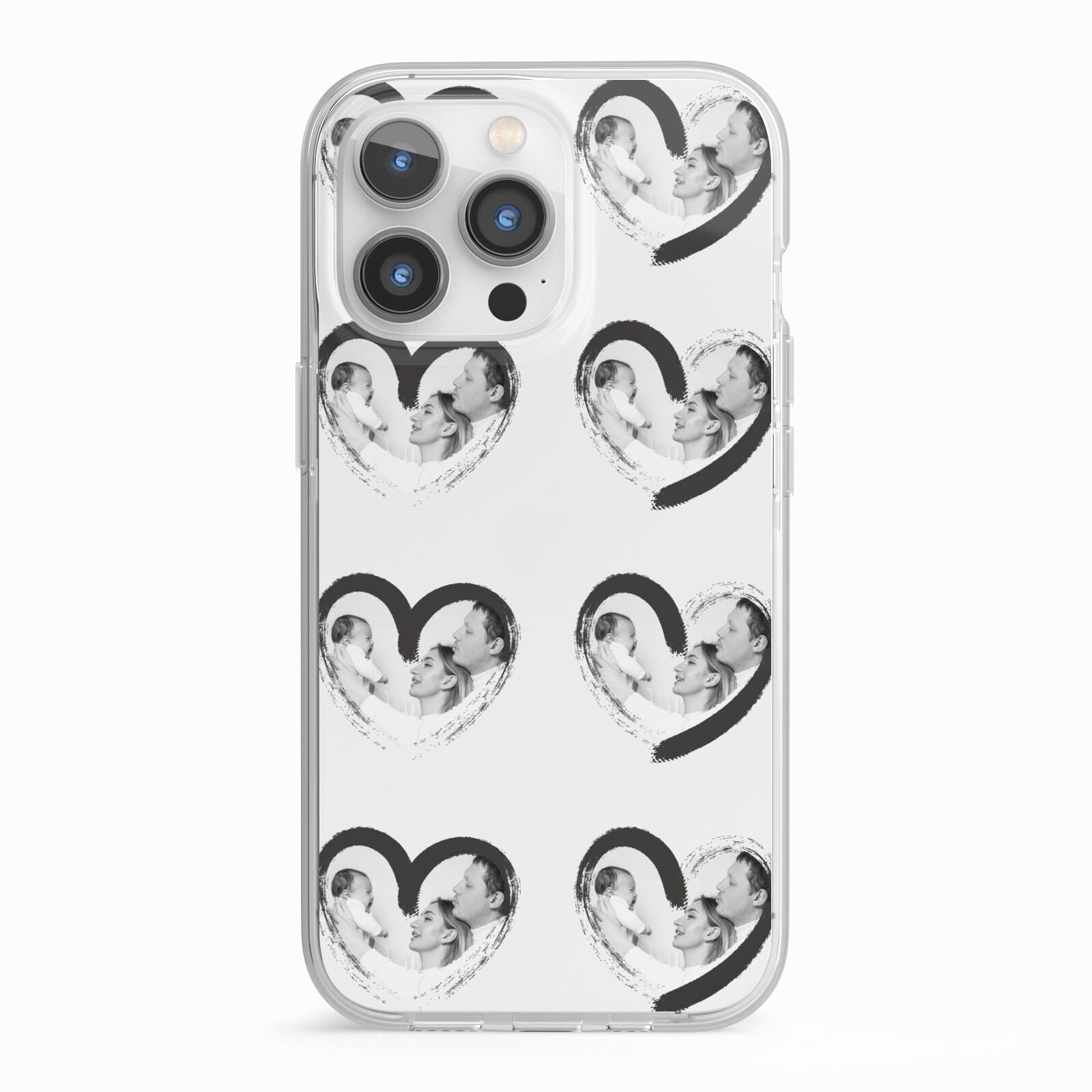 Valentines Day Photo Personalised iPhone 13 Pro TPU Impact Case with White Edges