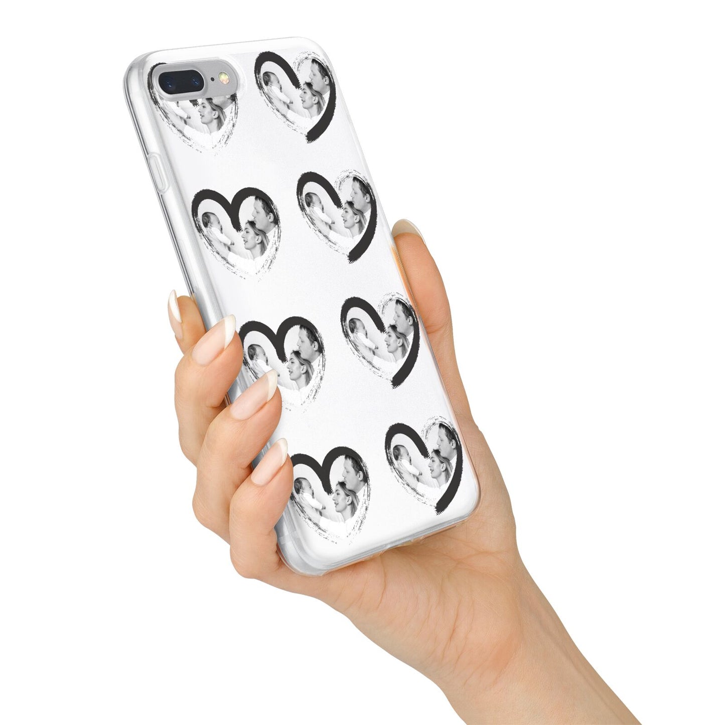 Valentines Day Photo Personalised iPhone 7 Plus Bumper Case on Silver iPhone Alternative Image