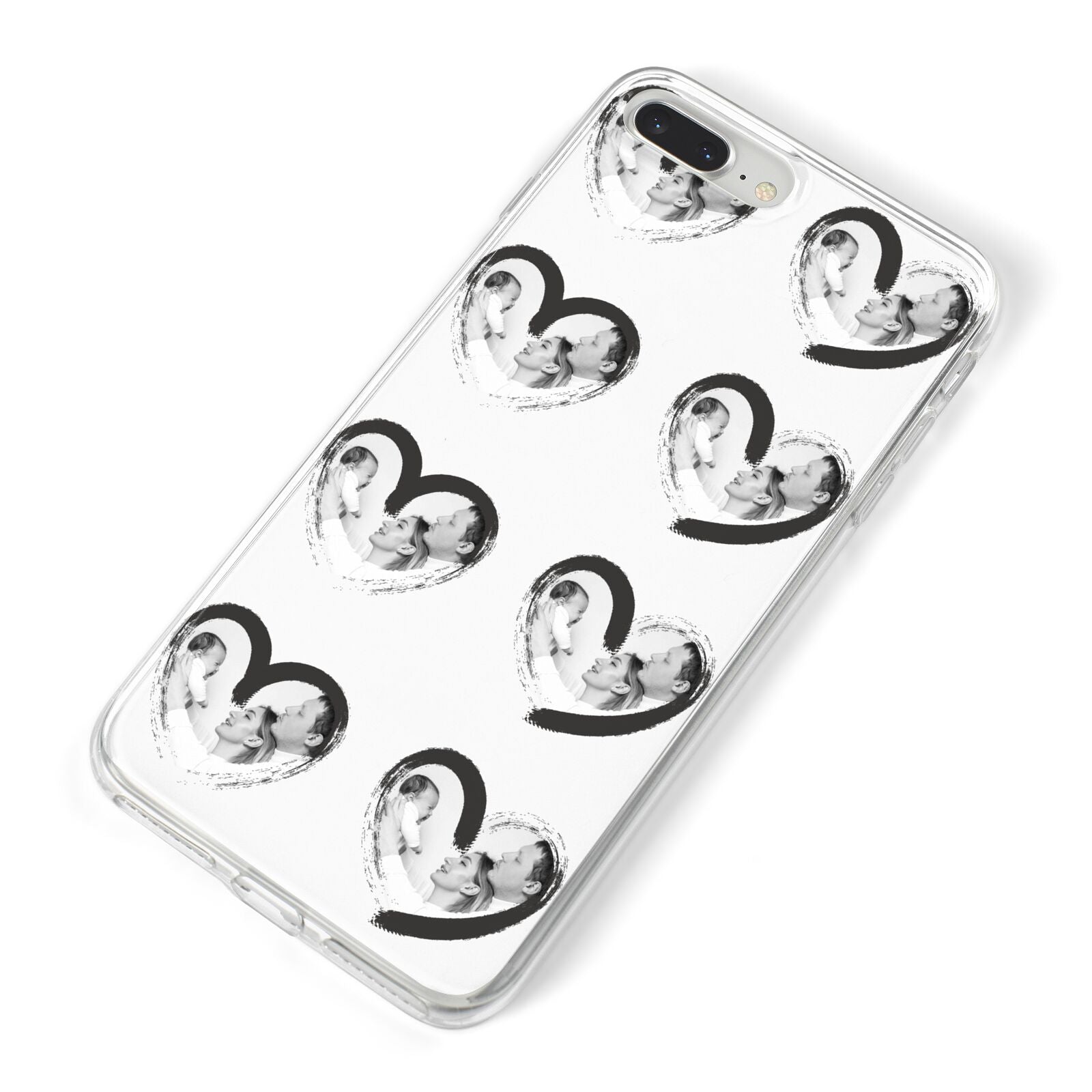 Valentines Day Photo Personalised iPhone 8 Plus Bumper Case on Silver iPhone Alternative Image