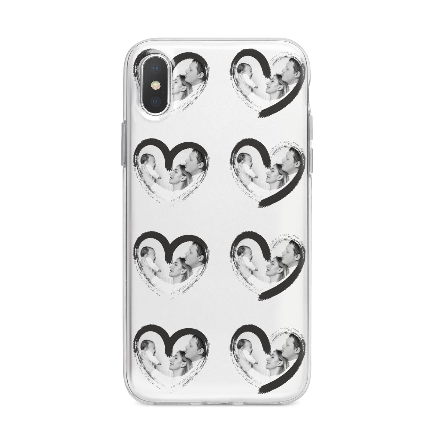 Valentines Day Photo Personalised iPhone X Bumper Case on Silver iPhone Alternative Image 1